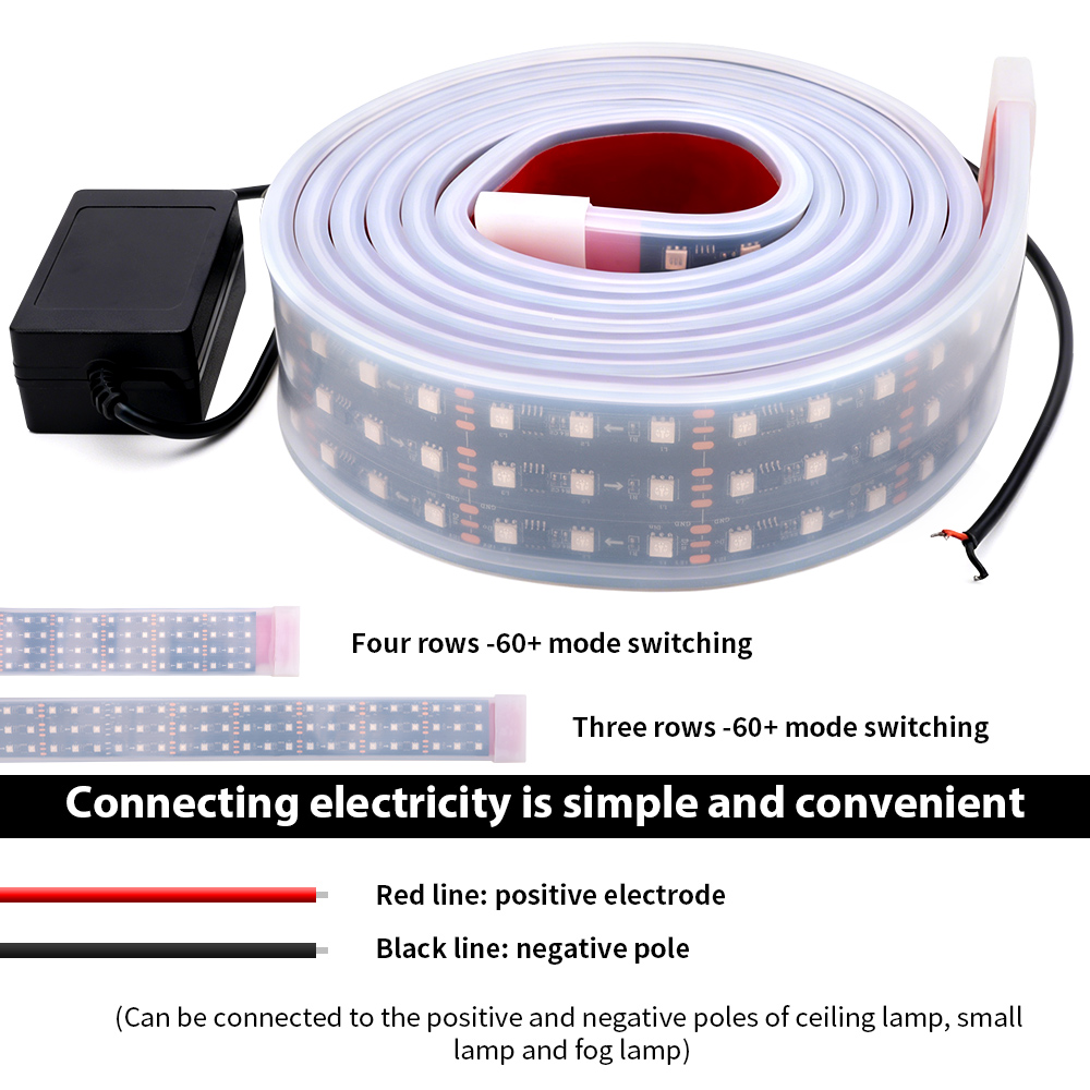 24V 트럭 LED DRL 라이트 스트립 RGB 64색 - Sos Light Strobe 리뷰 및 가격