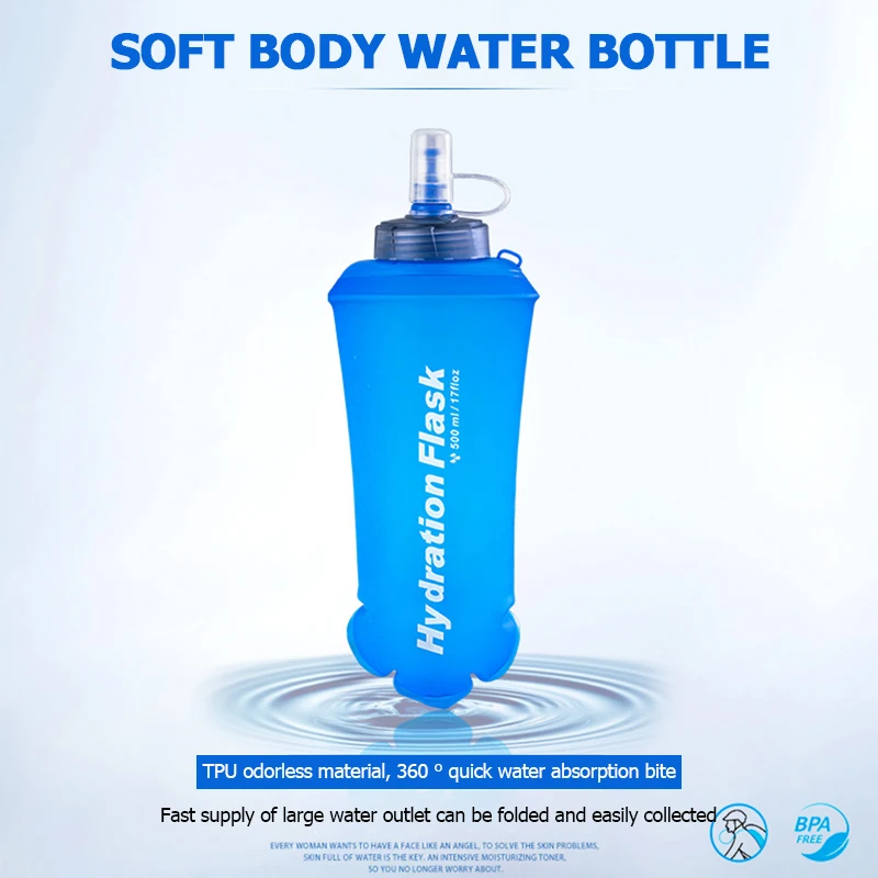 250ml 500ml 750ml 휴대용 접이식 물병 야 - Water Bag Collapsible 리뷰 및 가격