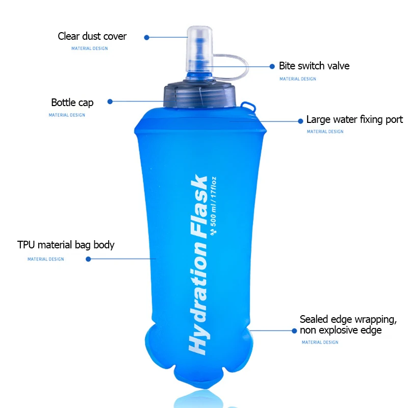 250ml 500ml 750ml 휴대용 접이식 물병 야 - Water Bag Collapsible 리뷰 및 가격